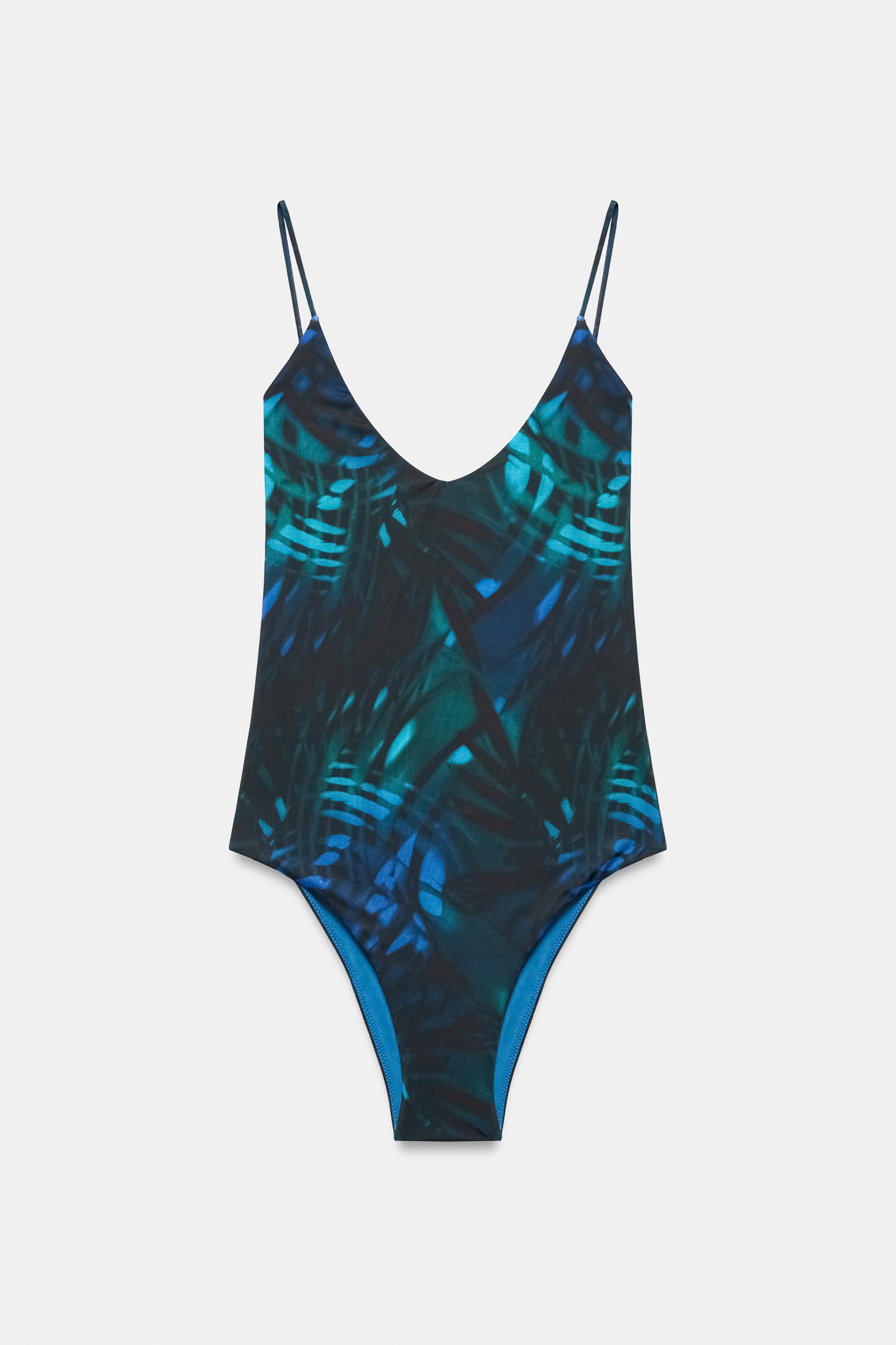 LEAF PRINT SWIMSUIT
